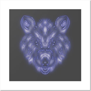 Luminescent Future Wolf Posters and Art